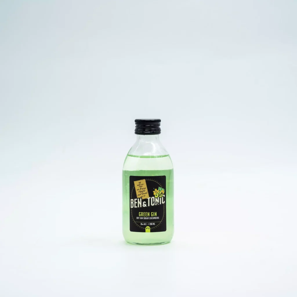 קוקטייל מבוקבק green gin 200 מל