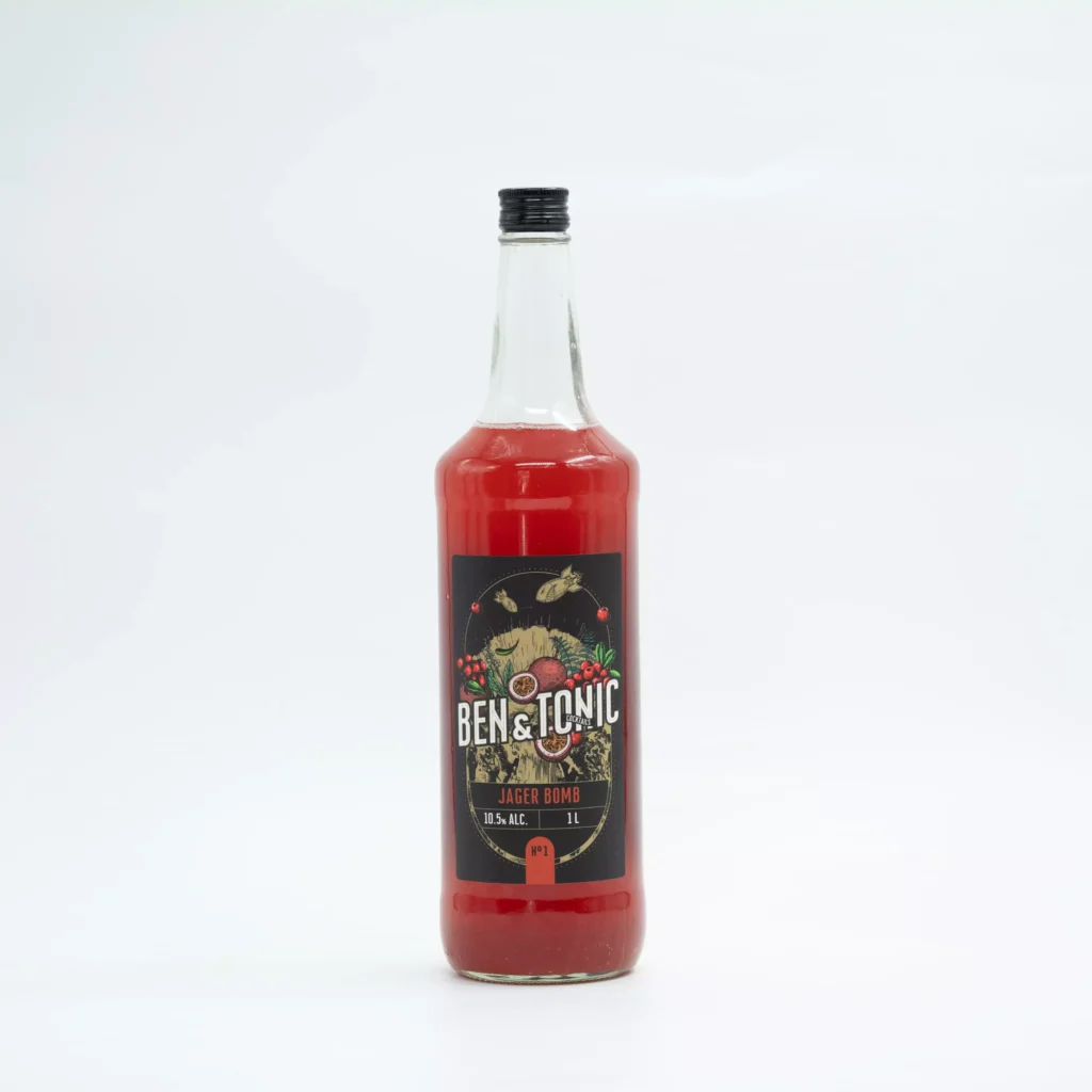 קוקטייל מבוקבק jager bomb 1 ליטר